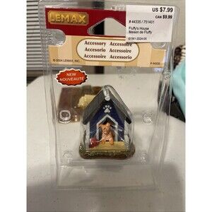 Lemax Accessory - Fluffy The Dog in his Dog House Christmas